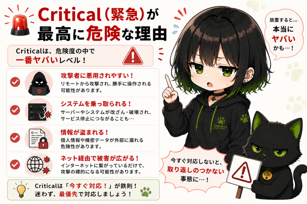 サナが赤い警告ランプを見ながら焦ってる画像