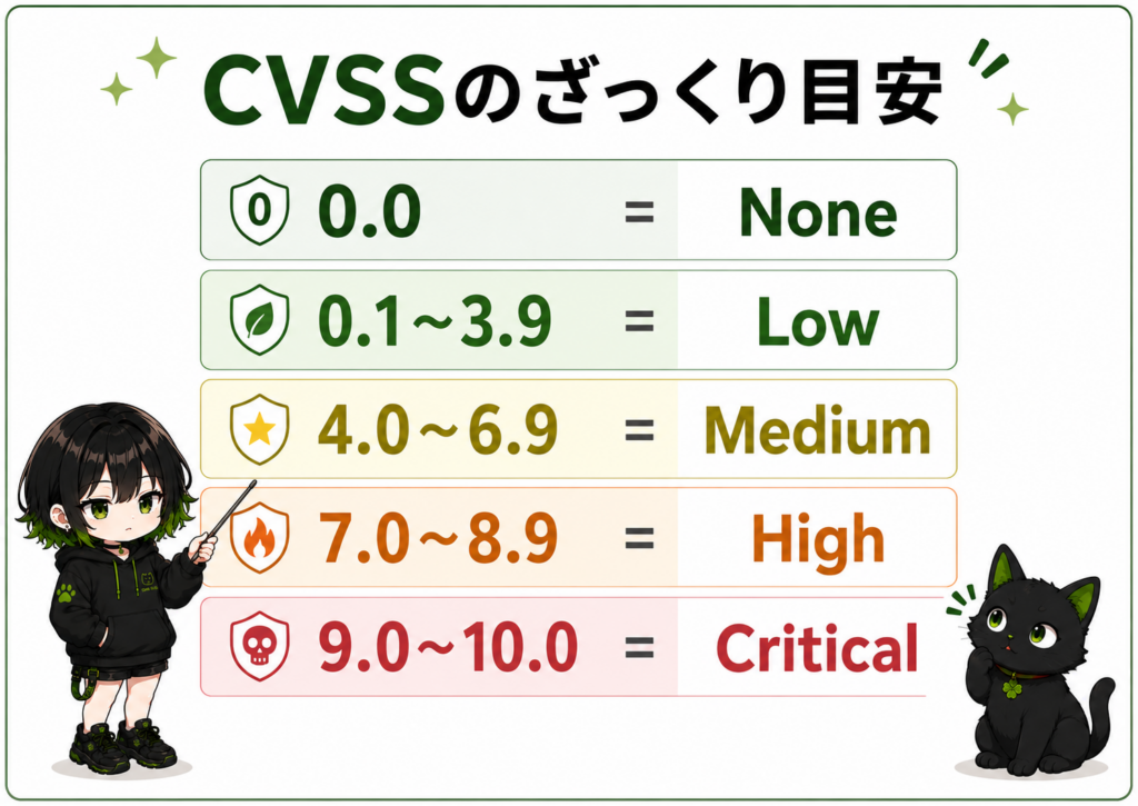 CVSSの数字の見方