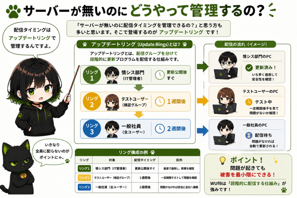 サナがアップデートリングを説明している画像
