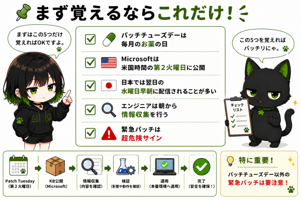 ミニサナ＋クロのチェックリスト