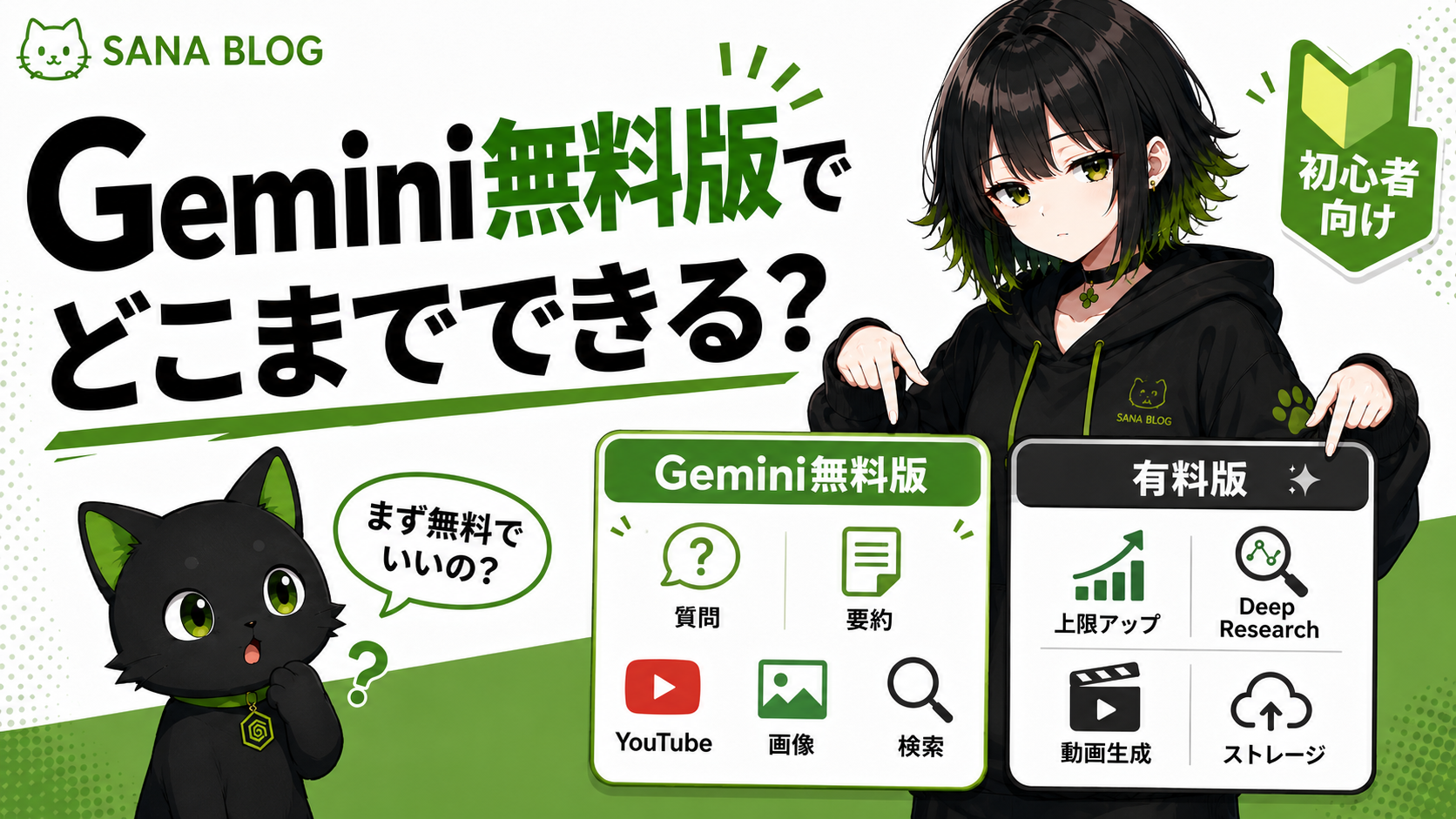 Gemini無料版でできること｜有料版との違いとChatGPTとの使い分けを初心者向けに解説