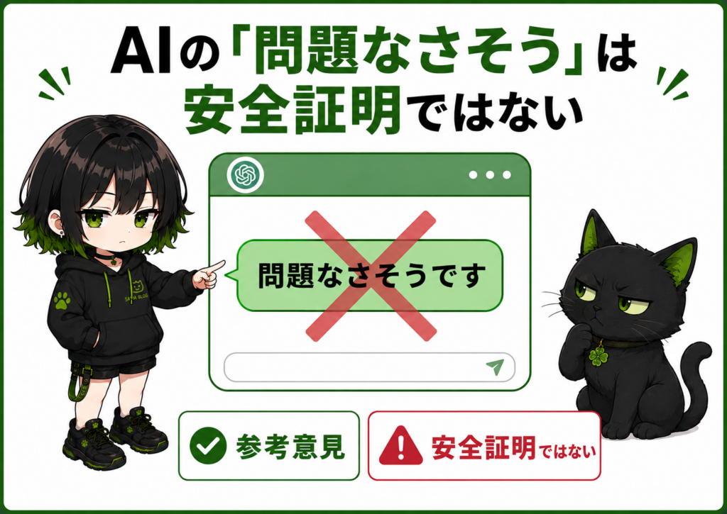 「AIの『問題なさそう』は安全証明ではない」