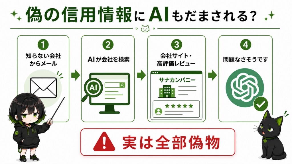 偽の信用情報にAIもだまされる？