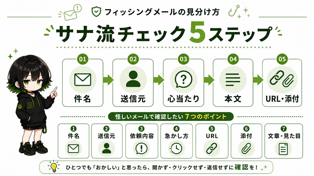 サナ流チェック5ステップ