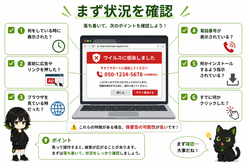 まず状況を確認