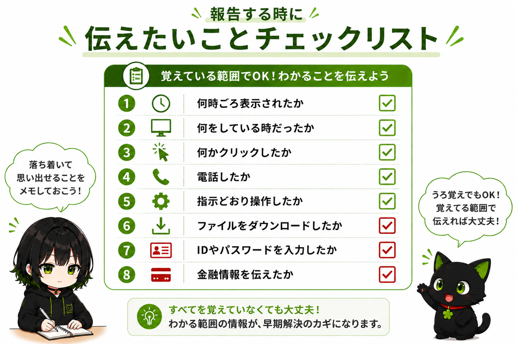 報告する時に伝えたいこと