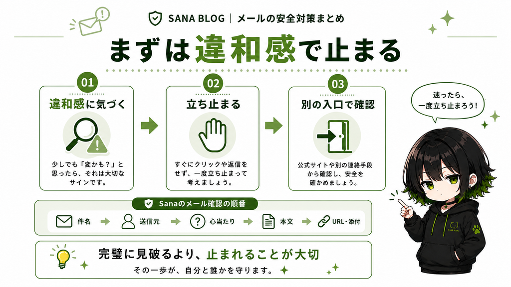 まずは違和感で止まる