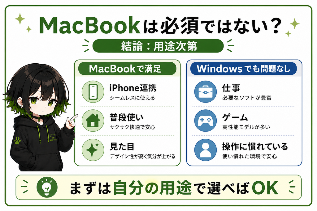 MacBookにしてどうだった？