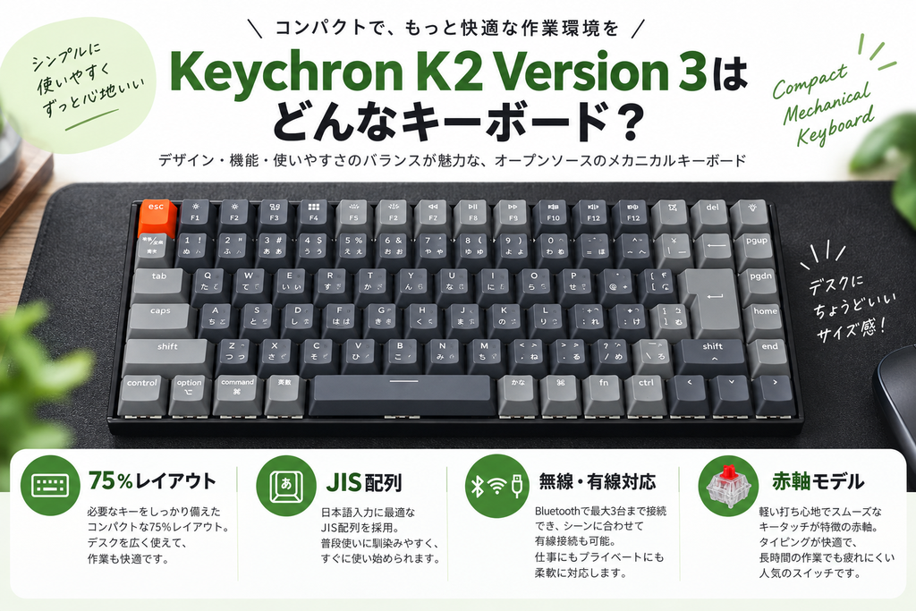 Keychron K2 Version 3全体