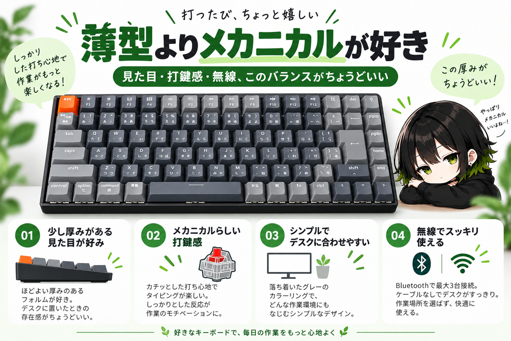 薄型よりメカニカルが好き
